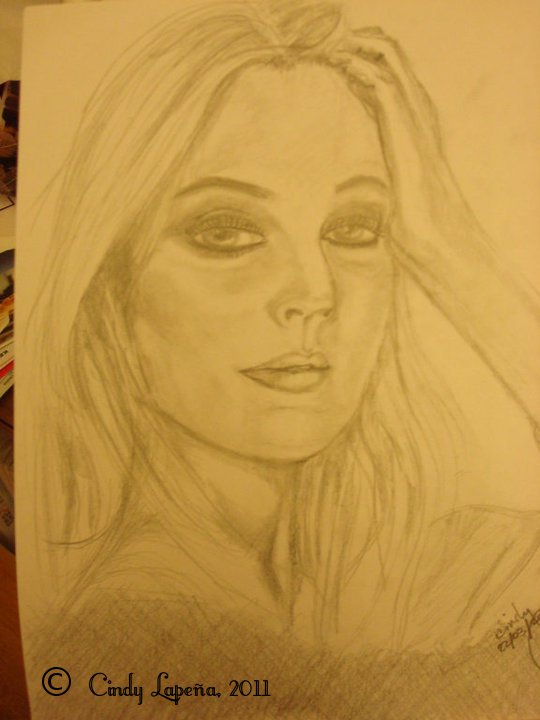 Drew Barrymore pencil sketch