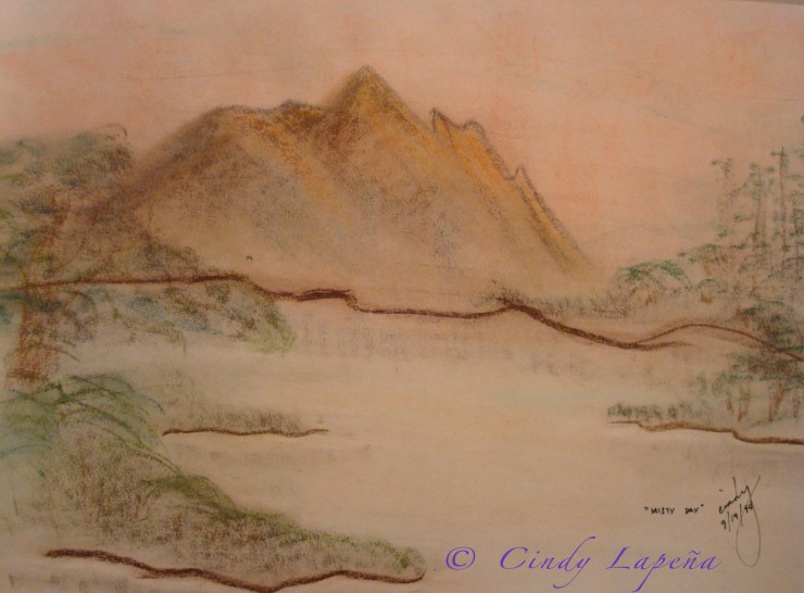 Chalk Pastel on Paper, 18"x12"